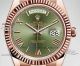 Perfect Replica Rolex Day-Date 40mm Watch Rose Gold President Green Dial (2)_th.jpg